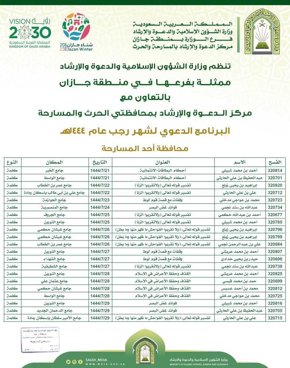 إعلان الكلمات الدعوي بأحد المسارحة.jfif